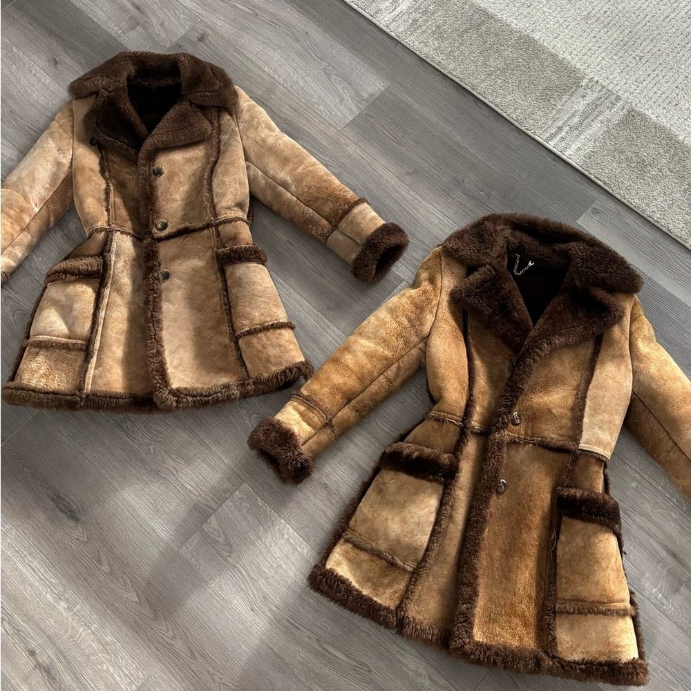 Vintage Leather Attic Fur Coat